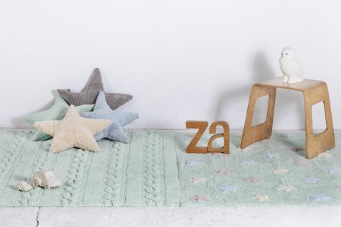 Lorena Canals Dywan bawełniany Trenzas Soft Blue Small 80 x 120 cm Lorena Canals Dywan bawełniany Trenzas Soft Blue Small 80 x 120 cm