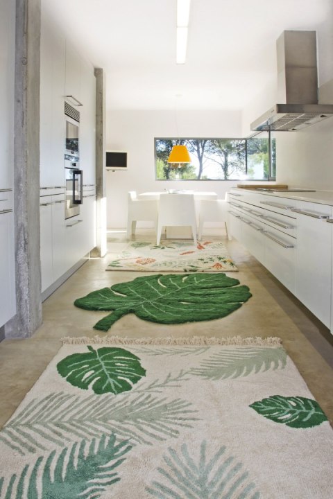 Lorena Canals Dywan bawełniany Tropical Green 140 x 200 cm Lorena Canals Dywan bawełniany Tropical Green 140 x 200 cm