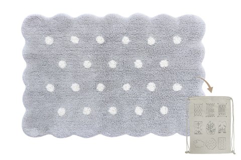 Dywan Bawełniany Mini Biscuit Pearl Grey 70x100 cm Lorena Canals Dywan Bawełniany Mini Biscuit Pearl Grey 70x100 cm Lorena Canals