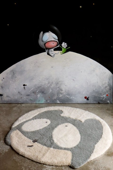 Dywan wełniany Astromouse Ø100 cm Lorena Canals Dywan wełniany Astromouse Ø100 cm Lorena Canals