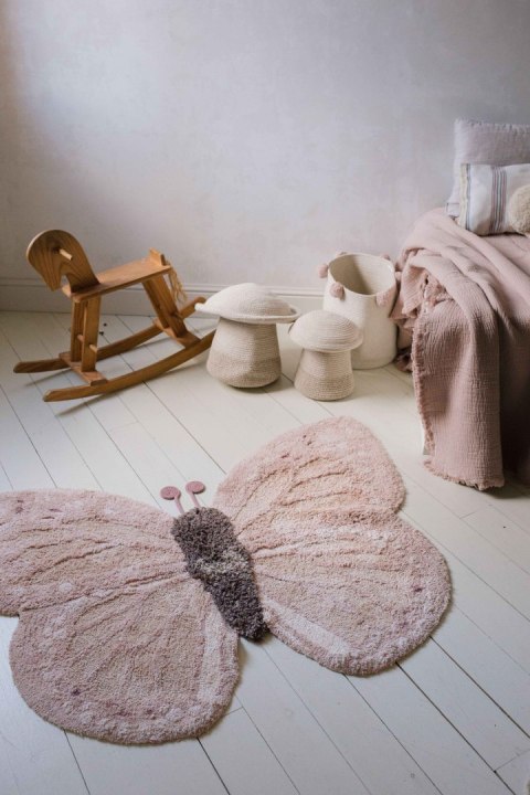 Dywan bawełniany Baby Butterfly, Animal Rugs, Lorena Canals Dywan bawełniany Baby Butterfly, Animal Rugs, Lorena Canals