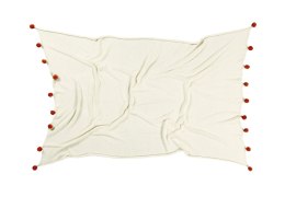 Lorena Canals Koc bawełniany Natural Terracota