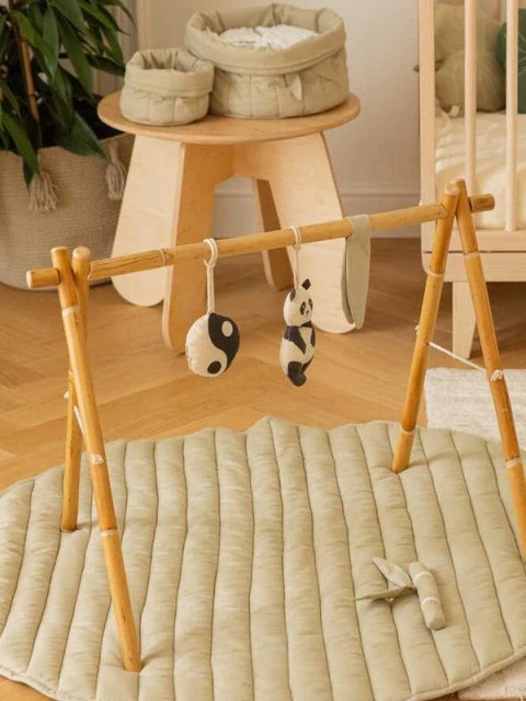 Zestaw 3 zawieszek z grzechotką - Panda Bamboo Lorena Canals Zestaw 3 zawieszek z grzechotką - Panda Bamboo Lorena Canals