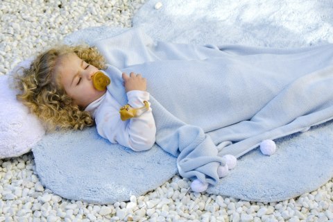 Lorena Canals Dywan bawełniany PUFFY Dream Blue CHMURKA 110 x 170 cm