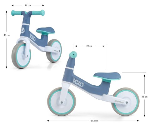 Milly Mally Rowerek Biegowy Velo Mint Milly Mally Rowerek Biegowy Velo Mint