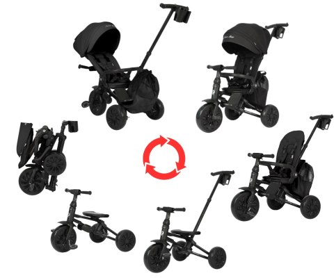 Qplay Rowerek Trójkołowy Nova Max Black Qplay Rowerek Trójkołowy Nova Max Black