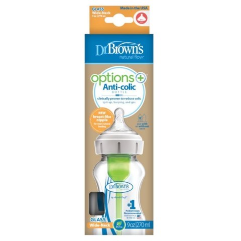 Butelka szklana 270ml szeroka options DR BROWNS DR BROWNS Butelka szklana 270ml szeroka options DR BROWNS DR BROWNS