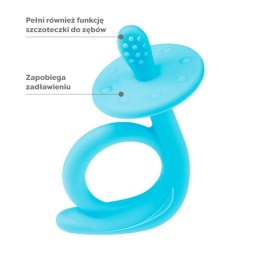 Gryzak silikon ślimak blue AKUKU ALBIS