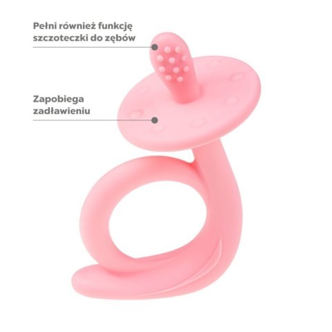 Gryzak silikon ślimak pink AKUKU ALBIS Gryzak silikon ślimak pink AKUKU ALBIS