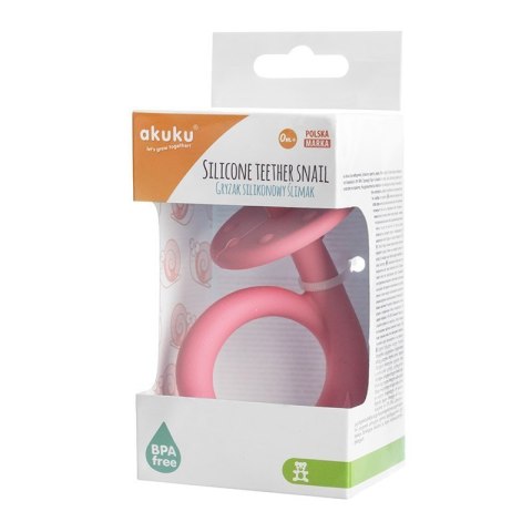 Gryzak silikon ślimak pink AKUKU ALBIS Gryzak silikon ślimak pink AKUKU ALBIS