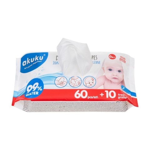 Jednorazowe chusteczki nawilż. AKUKU ALBIS Jednorazowe chusteczki nawilż. AKUKU ALBIS