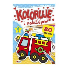 Koloruję i naklejam 1 AWM WYDAWNICTWO AWM WYDAWNICTWO