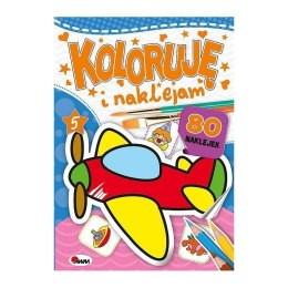 Koloruję i naklejam 5 AWM WYDAWNICTWO AWM WYDAWNICTWO