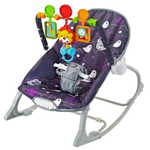 Leżaczek little forest purple EUROBABY EUROBABY Leżaczek little forest purple EUROBABY EUROBABY