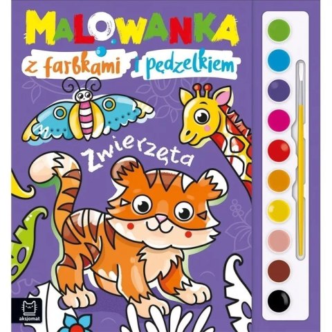 Malowanka z farbkami zwierzęta AKSJOMAT AKSJOMAT Malowanka z farbkami zwierzęta AKSJOMAT AKSJOMAT