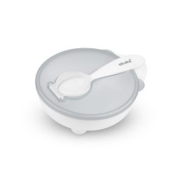 Miseczka z łyżeczką white AKUKU ALBIS