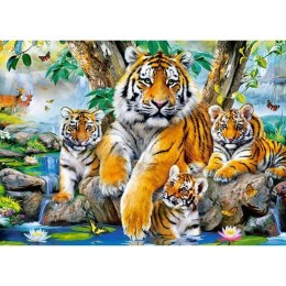 Puzzle 120el. tigers by stream CASTOR CASTOR