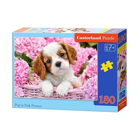 Puzzle 180 el. pup pink flower CASTOR CASTOR Puzzle 180 el. pup pink flower CASTOR CASTOR