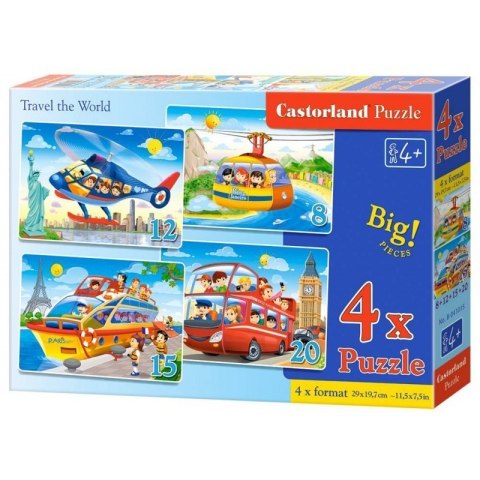 Puzzle 4w1 travel the world CASTOR CASTOR Puzzle 4w1 travel the world CASTOR CASTOR