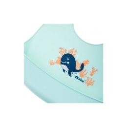 Śliniak silikonowy wieloryb AKUKU ALBIS