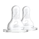 Smoczki 2 standard silicon 2 szt 3m+ DR BROWNS DR BROWNS