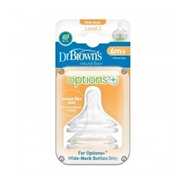 Smoczki 3 szeroka sz.2szt opt+ DR BROWNS DR BROWNS