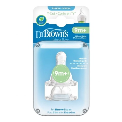 Smoczki y standard silicon 2 szt 9m+ kaszki DR BROWNS DR BROWNS Smoczki y standard silicon 2 szt 9m+ kaszki DR BROWNS DR BROWNS