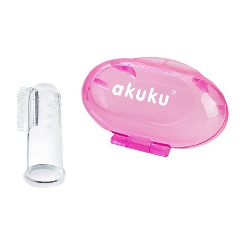 Szczoteczka silikonowa pink AKUKU ALBIS Szczoteczka silikonowa pink AKUKU ALBIS