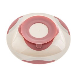 Talerzyk z przyzsawką róż/szar AKUKU ALBIS