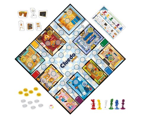 HASBRO GRA CLUEDO JUNIOR 2w1 POLSKA WERSJA HASBRO GRA CLUEDO JUNIOR 2w1 POLSKA WERSJA