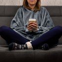 Bluzair SUPER MAMA - Bluza koc - Szary - prezent na dzień matki