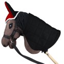 Derka dwustronna i nauszniki Skippi dla Hobby Horse - czerwono - czarna