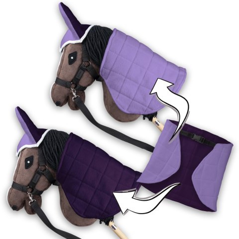 Derka dwustronna i nauszniki Skippi dla Hobby Horse - fioletowy Derka dwustronna i nauszniki Skippi dla Hobby Horse - fioletowy