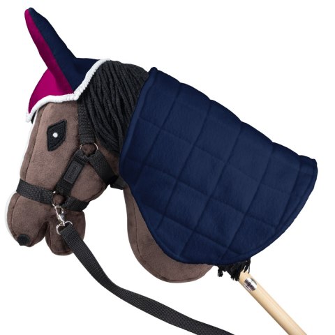 Derka dwustronna i nauszniki Skippi dla Hobby Horse- granatowa - ciemny róż Derka dwustronna i nauszniki Skippi dla Hobby Horse- granatowa - ciemny róż