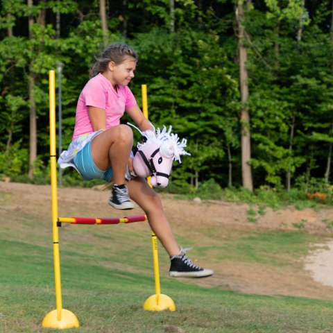 Mały Hobby Horse Skippi - koń na kiju - różowy A5 - lekki i poręczny Mały Hobby Horse Skippi - koń na kiju - różowy A5 - lekki i poręczny