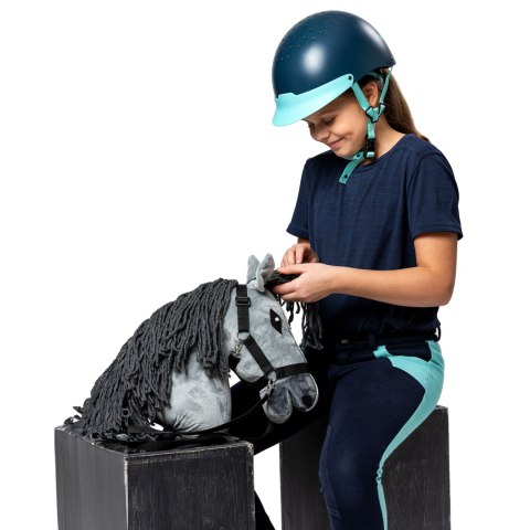 Szary konik hobby horse duży A3 kantar myszaty HH Szary konik hobby horse duży A3 kantar myszaty HH