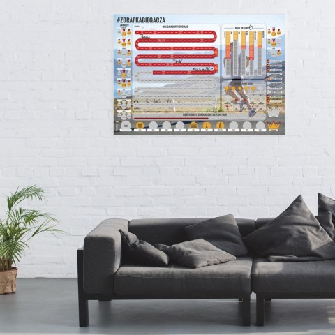 Zdrapka Biegacza plakat do zdrapywania PREZENT Zdrapka Biegacza plakat do zdrapywania PREZENT