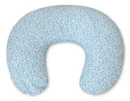 Poduszka rogal- Fasolka do karmienia- Wiszące serduszka łączka niebieska