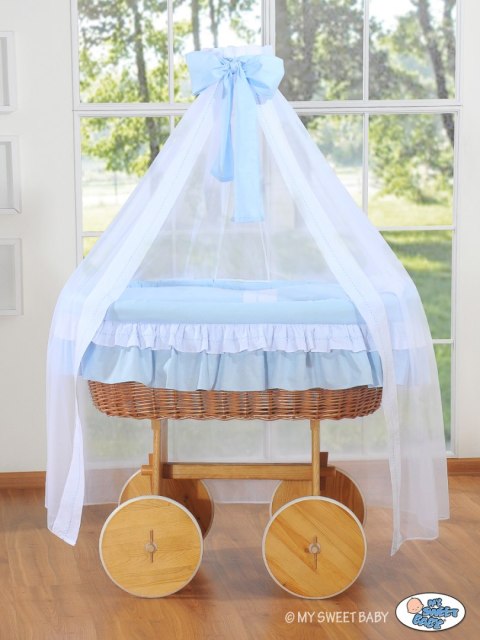 Kosz Mojżesza z baldachimem Deluxe- Bell Amy niebieski Kosz Mojżesza z baldachimem Deluxe- Bell Amy niebieski