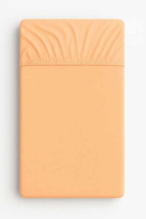 Prześcieradło frotte z gumką do łóżeczka 120x60cm - brzoskwiniowe Prześcieradło frotte z gumką do łóżeczka 120x60cm - brzoskwiniowe