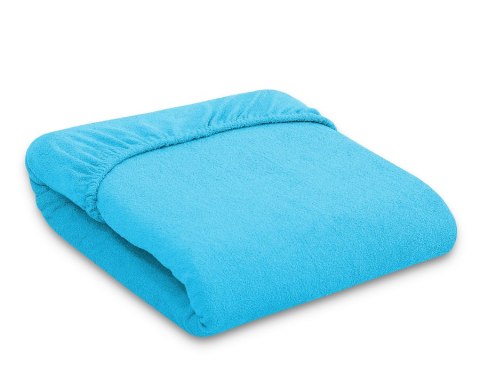 Prześcieradło frotte z gumką do łóżeczka 120x60cm - turkusowe Prześcieradło frotte z gumką do łóżeczka 120x60cm - turkusowe