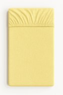 Prześcieradło frotte z gumką do łóżeczka 120x60cm - waniliowe