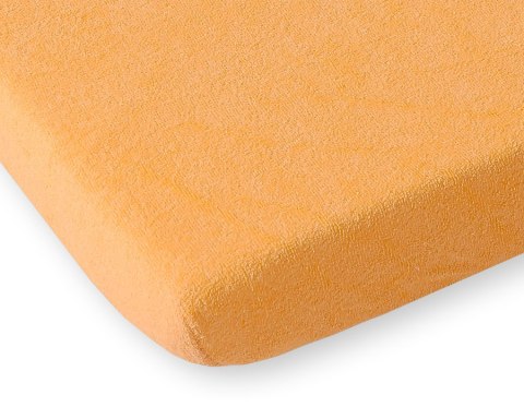 Prześcieradło frotte z gumką do łóżeczka 140x70cm - brzoskwiniowe Prześcieradło frotte z gumką do łóżeczka 140x70cm - brzoskwiniowe