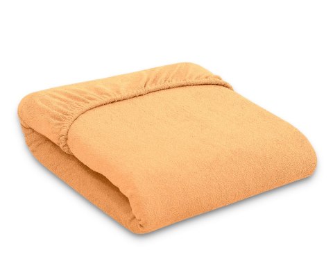 Prześcieradło frotte z gumką do łóżeczka 140x70cm - brzoskwiniowe Prześcieradło frotte z gumką do łóżeczka 140x70cm - brzoskwiniowe