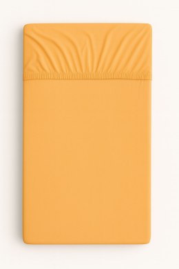 Prześcieradło jersey bawełna z gumką do łóżeczka 120x60cm - brzoskwiniowe
