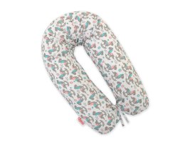 Poduszka ciążowa Longer dla kobiet w ciąży do spania + zdejmowana poszewka - koniki na biegunach