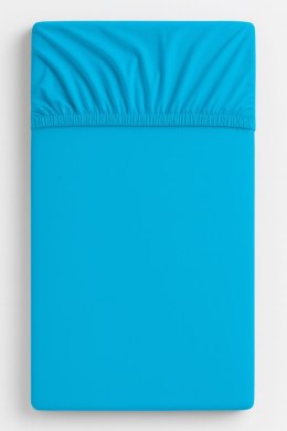 Prześcieradło bawełniane z gumką do łóżeczka 120x60 cm - turkusowe