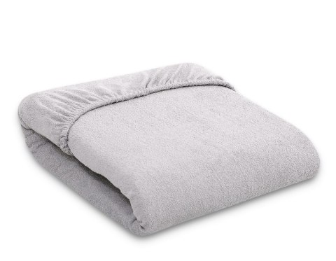 Prześcieradło frotte z gumką do łóżeczka 140x70cm - szare Prześcieradło frotte z gumką do łóżeczka 140x70cm - szare