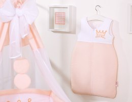 Śpiworek niemowlęcy- Little Prince/Princess pudrowy róż