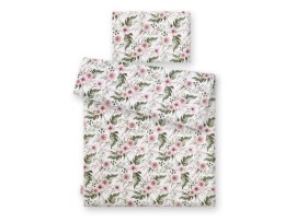 Pościel dla dzieci 2-częściowa bawełniana 135x100 cm- peonie różowe